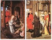 Hans Memling Wings of the Adoration of the Magi Triptych oil painting on canvas